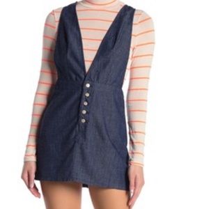 Wild Honey plunge neck dress